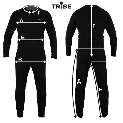 Мужское термобелье Tribe Microfleece (футболка+штаны) T-KA-0015-black, T-KA-0015-black-M. - 6 - Robinzon.ua