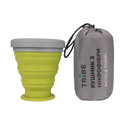 Рушник з мікрофібри Tribe Bicycle Towel 60х120 см T-LC-0005-L, olive - 4 - Robinzon.ua