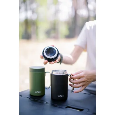 Термокружка Tribe Adventure Mug 450 мл T-FA-0032, оливковая. - 6 - Robinzon.ua