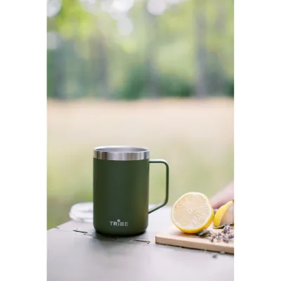 Термокружка Tribe Classic Mug 500 мл T-FA-0033, оливковая. - 6 - Robinzon.ua