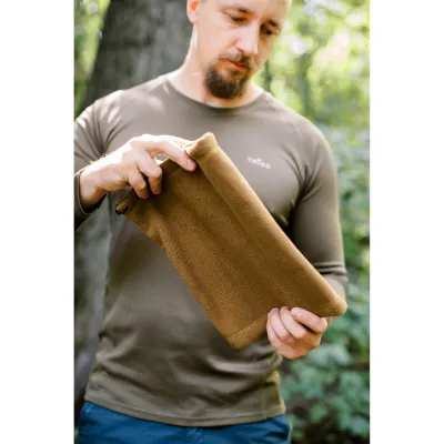 Флисовая повязка Tribe Neck Warmer с затяжкой T-KF-0020 OS, койот. - 1 - Robinzon.ua