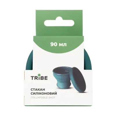 Стакан Tribe Collapsible Shot 90 мл з кришкою силіконовий T-FF-0030, ocean - 3 - Robinzon.ua