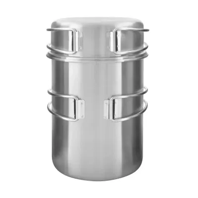Набор посуды Tatonka Pot Set For Gas Cartridge 450+Burner, Silver (TAT 4008.000) - 2 - Robinzon.ua