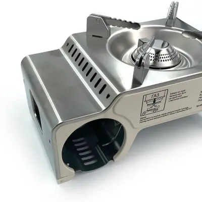 Портативная газовая плитка Base Camp Camping Stove Mokka, Camel Grey (BCP 51418) - 3 - Robinzon.ua