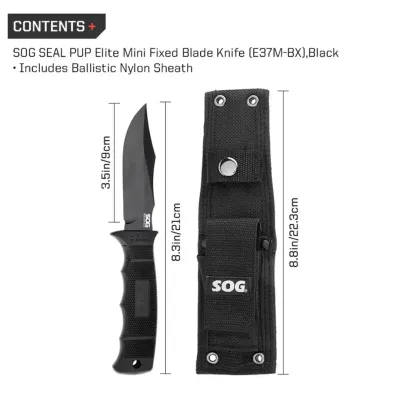 Ніж SOG SEAL Pup Elite Mini (SOG E37M-BX) - 3 Ніж SOG SEAL Pup Elite Mini (SOG E37M-BX) - 3 - Robinzon.ua
