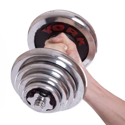 Комплект 4в1 штанги и гантели 55 кг YORK 1312 - 3 - Robinzon.ua