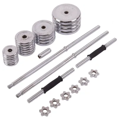 Комплект штанга и гантели на 50 кг YORK 1437-50CH - 1 - Robinzon.ua