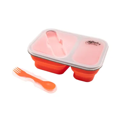 Контейнер силиконовый на 2 отсека Tramp (900ml) с ложкой-вилкой - 2 - Robinzon.ua