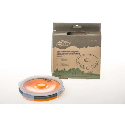 Контейнер складаний з кришкою-кліпсою Tramp (800ml) orange TRC-087-orange - 2 - Robinzon.ua
