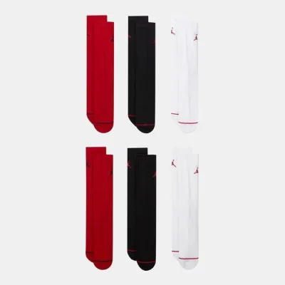 Мужские носки Jordan U J ED CUSH PLY CREW 6PR Черный, Белый, Красный 38-42 (HV6228-900 38-42) - 2 - Robinzon.ua