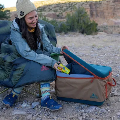 Kelty сумка-холодильник Folding Cooler 48 Cans dull gold-deep teal - 3 - Robinzon.ua