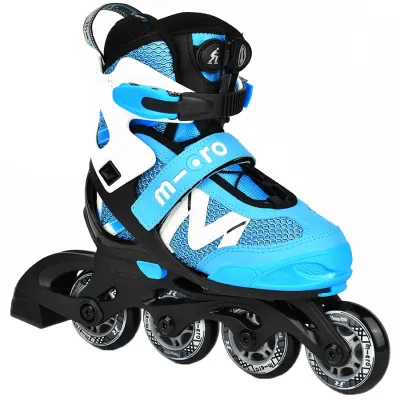 Мікро ролики NEW Shaper синьо-білий 25-28. - 1 - Robinzon.ua