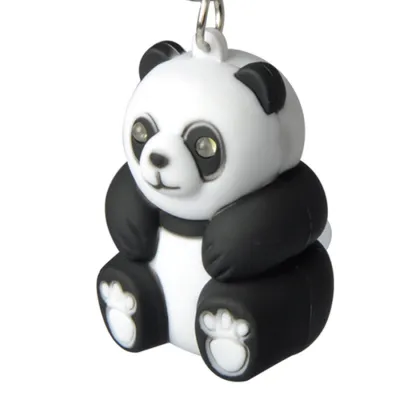 Munkees 1103 брелок-фонарик Panda LED black-white - 1 - Robinzon.ua