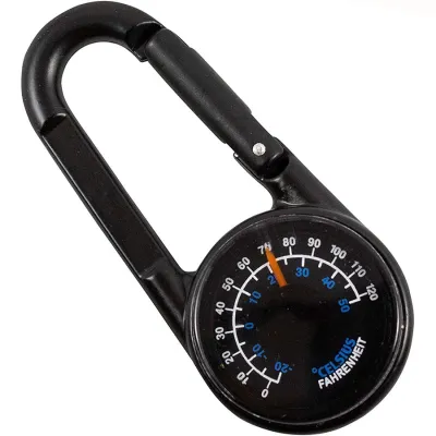 Munkees 3135 брелок-компас Thermometer black - 1 - Robinzon.ua