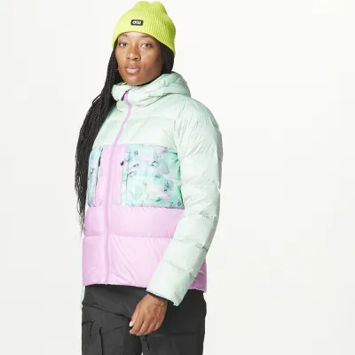 Куртка пухова Hi Puff Down W 2025 сіл Grau-orchid-розмита водна принт L. - 2 - Robinzon.ua