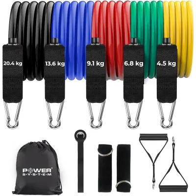 Набор трубчатых эспандеров Power System PS-4099 Total Expander Set 5шт. - 1 - Robinzon.ua