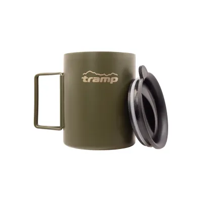 Термокружка TRAMP со складными ручками и поилкой 500мл UTRC-142 olive - 2 - Robinzon.ua