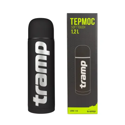 Термос TRAMP Soft Touch 1,2 л UTRC-110 black - 2 - Robinzon.ua