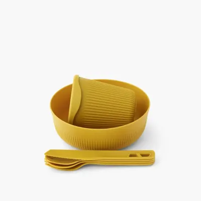 Набір посуду Sea to Summit Passage Dinnerware Set, 1P, 6 Piece, Arrowwood Yellow (STS ACK037051-120913) - 2 - Robinzon.ua