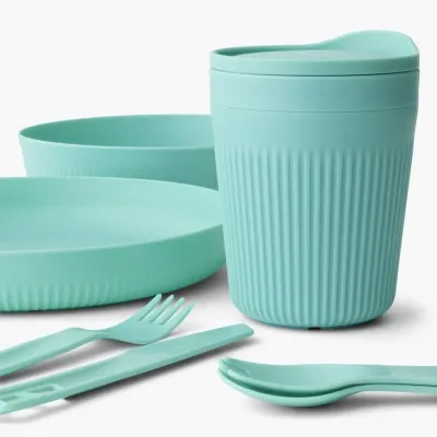 Набір посуду Sea to Summit Passage Dinnerware Set, 1P, 7 Piece, Aqua Sea Blue (STS ACK037051-120219) - 1 - Robinzon.ua