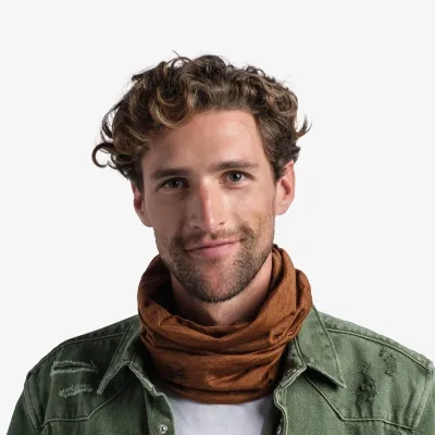 Шарф-труба Buff Lightweight Merino Wool Multistripes Bronze (BU 117819.306.10.00) - 2 - Robinzon.ua