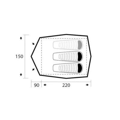 Намет тримісний Trimm LARGO , Sand (8595225441261) - 3 - Robinzon.ua