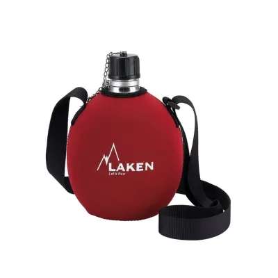 Фляга LAKEN Clasica 1L with neopren cover and shoulder strap Хаки - 1 Фляга LAKEN Clasica 1L with neopren cover and shoulder strap Хаки - 1 - Robinzon.ua