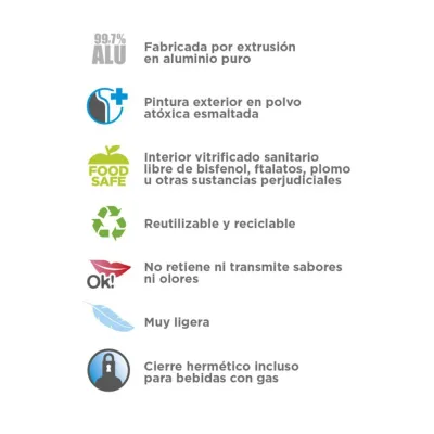 Бутылка для воды LAKEN Classic 0.75 L Стальной - 5 - Robinzon.ua