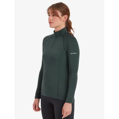 Термофутболка MONTANE Female Dart XT Zip Neck Зелений XS/8/36 - 2 - Robinzon.ua