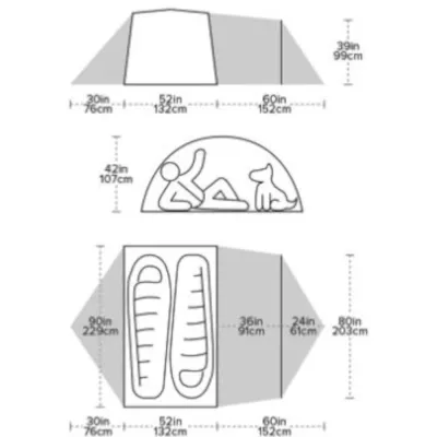 Палатка Big Agnes Blacktail 2 Hotel green/gray - 6 - Robinzon.ua