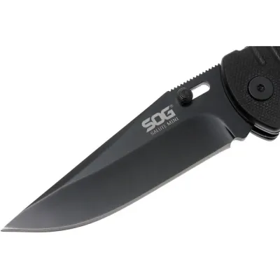 Розкладний ніж SOG Salute Mini, Black (SOG FF1101-CP) - 1 - Robinzon.ua