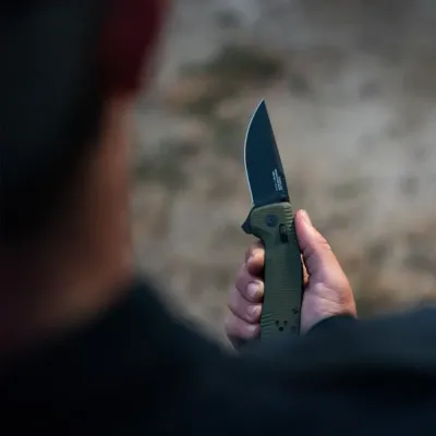 Складной нож SOG TAC XR, OD Green/Straight Edge (SOG 12-38-02--41) - 4 Складной нож SOG TAC XR, OD Green/Straight Edge (SOG 12-38-02--41) - 4 - Robinzon.ua