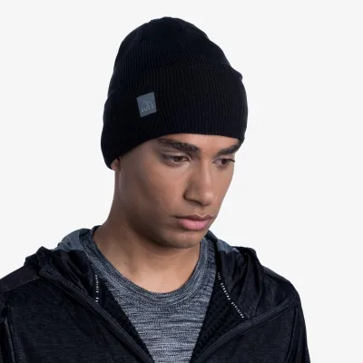 Шапка Buff Crossknit Hat, Solid Black (BU 126483.999.10.00) - 4 Шапка Buff Crossknit Hat, Solid Black (BU 126483.999.10.00) - 4 - Robinzon.ua