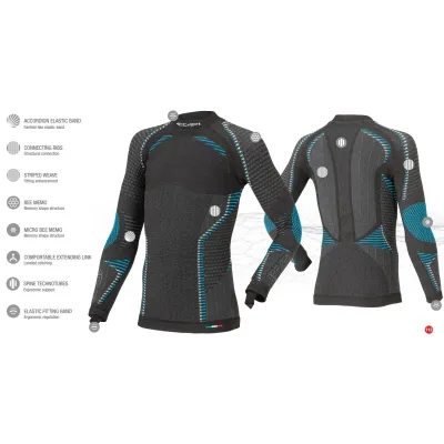 Термофутболка з довгим рукавом дитяча Accapi Ergoracing, Black/Anthracite, XXS (ACC AА921.966-XXS) - 2 - Robinzon.ua