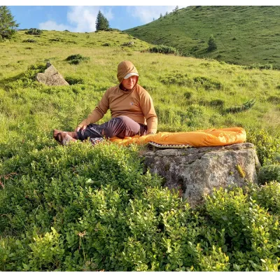 Спальник пуховый Turbat ULTAR dark cheddar - 185 см - оранжевый - 3 - Robinzon.ua