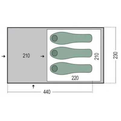 Nimbus 3 намет 3-містний (Blue) - 1 - Robinzon.ua