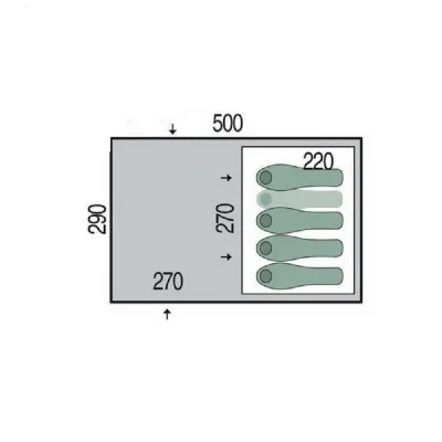 Omega 4 намет 4-містний (Blue) - 1 - Robinzon.ua