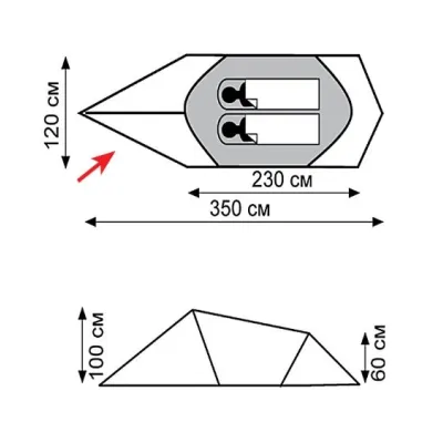 Намет Tramp Bike 2 (V2) - 2 Намет Tramp Bike 2 (V2) - 2 - Robinzon.ua