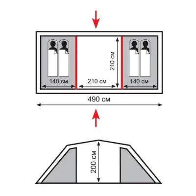 Намет Totem Hurone 4 (V2) - 1 - Robinzon.ua