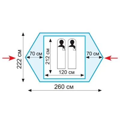 Намет Tramp Colibri v2 - 2 - Robinzon.ua