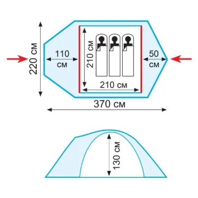 Намет Tramp Stalker 3 (v2) - 1 Намет Tramp Stalker 3 (v2) - 1 - Robinzon.ua