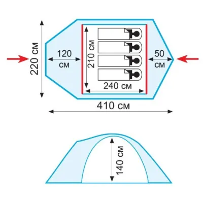 Намет Tramp Stalker 4 (v2) - 1 - Robinzon.ua