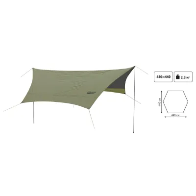 Тент зі стійками Tramp Lite Tent green UTLT-034 - 1 Тент зі стійками Tramp Lite Tent green UTLT-034 - 1 - Robinzon.ua