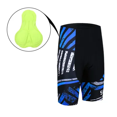 Велокостюм для чоловіків Siilenyond XM-DT-050 2XL короткий рукав шорти Blue Stripes - 3 - Robinzon.ua