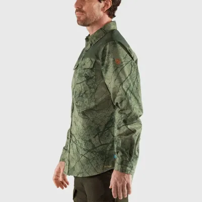 Сорочка чоловіча Fjallraven Varmland G-1000 Shirt M, Green Camo/Deep Forest, M (7323450642730) - 4 - Robinzon.ua
