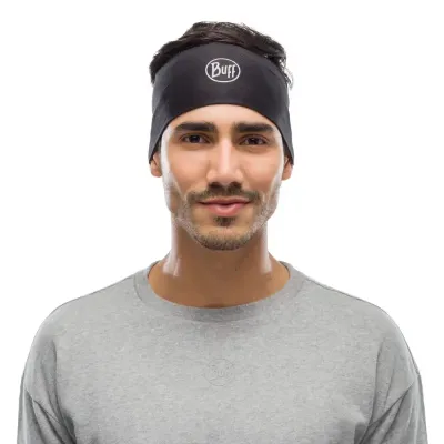 Пов'язка на голову Buff Coolnet UV+ Headband, solid black, One Size (BU 120007.999.10.00) - 1 - Robinzon.ua