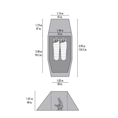 Намет MSR Tindheim 2 Хакі - 2 - Robinzon.ua