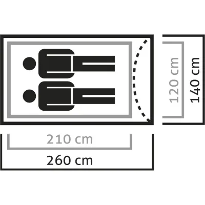 Намет Salewa LITETREK PRO II 5617 4745 - UNI - серая - 8 - Robinzon.ua