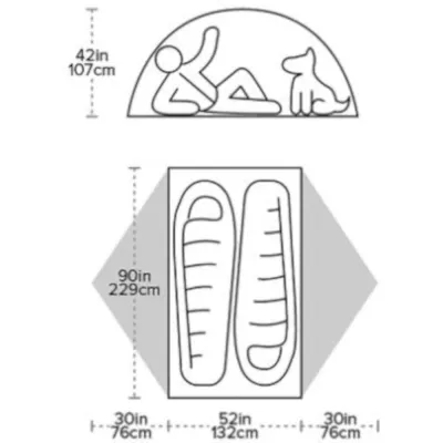 Намет двомісний Big Agnes Blacktail 2, Green (841487130015) - 2 - Robinzon.ua