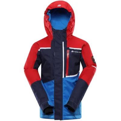 Гірськолижна дитяча тепла мембранна куртка Alpine Pro MELEFO, Red/Blue, 116-122 (KJCY265442 116-122) - 1 - Robinzon.ua